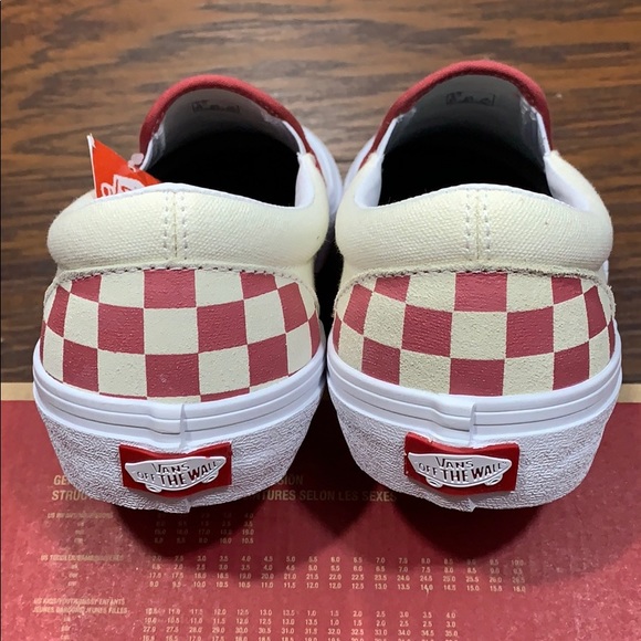 VANS SLIP-ON PRO CHECKERBOARD Mineral Red MEN’S - Picture 4 of 16